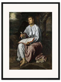 Gerahmter Kunstdruck Saint John in Patmos