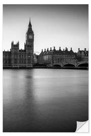 Selvklebende plakat London Big Ben