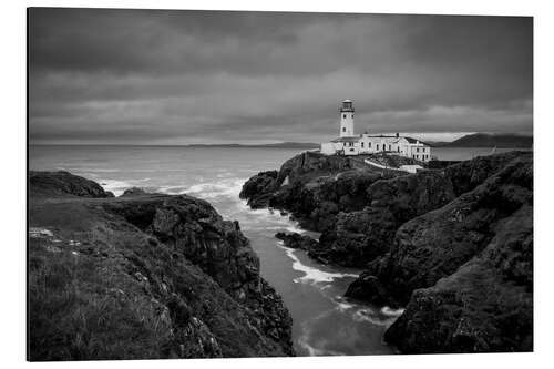 Quadro em alumínio Lighthouse in storm