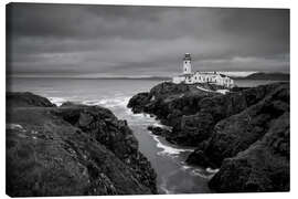 Canvas print Lighthouse in storm