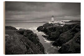 Obraz na drewnie Lighthouse in storm