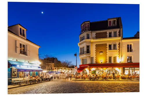 PVC print Place du Tertre on Montmartre in Paris