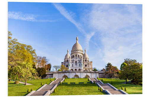 Foam board print Sacré Coeur on Montmartre in Paris