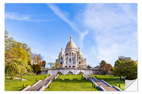 Vinilo para la pared Sacré Coeur on Montmartre in Paris