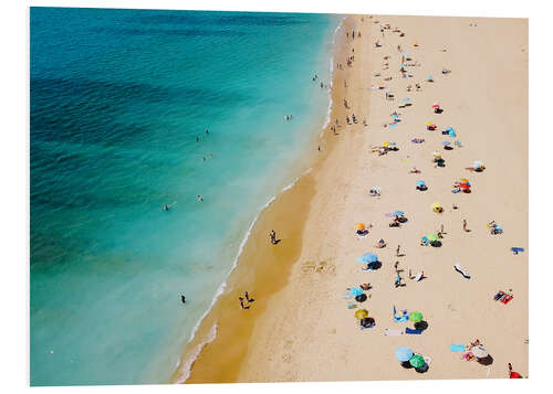 Hartschaumbild Sommer-Ferien am Strand in der Algarve