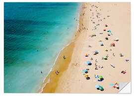 Selvklebende plakat Summer holidays on the beach in the Algarve