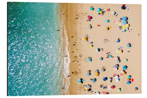 Quadro em alumínio Aerial View Of People on Summer Holiday