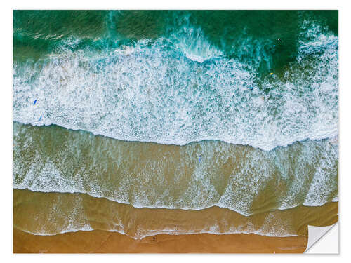 Vinilo para la pared Orilla de la playa en Algarve, Portugal