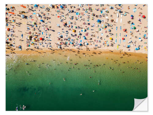 Sisustustarra Overcrowded sandy beach of Algarve