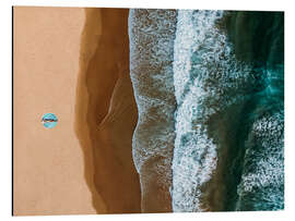 Magnettafel Relaxen am einsamen Sandstrand