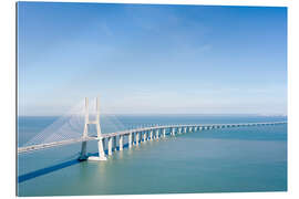 Galleritryk Vasco da Gama bridge to Lisbon