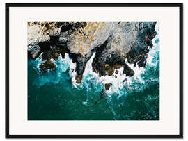 Gerahmter Kunstdruck Das Meer an der Algarve-Küste