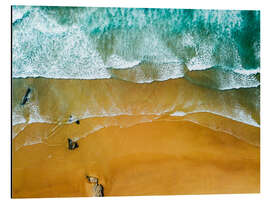 Alubild Meereswogen und Sandstrand in Portugal