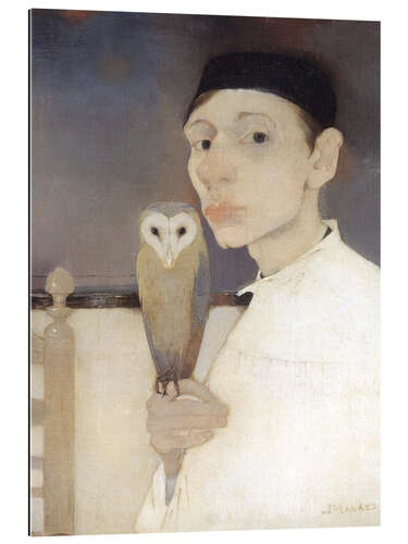 Gallery print Self-Portrait with Owl