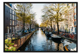 Gerahmter Kunstdruck Schöner Herbst In Amsterdam City