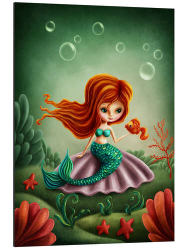 Quadro em alumínio Little mermaid