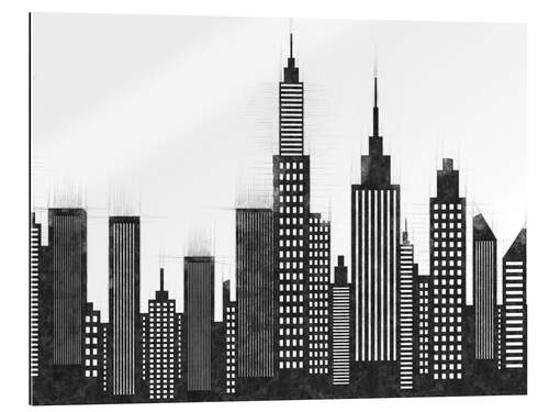 Gallery print Black and White Sketch Of New York City Skyline