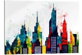 Gallery print New York City Skyscrapers In Watercolor