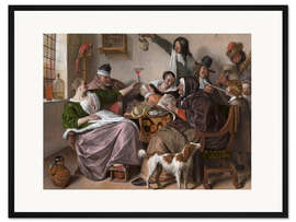 Gerahmter Kunstdruck As Old Sing, So Pipe the Young