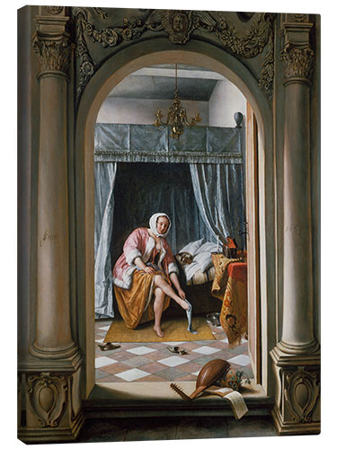 Canvas-taulu Woman at her Toilet 