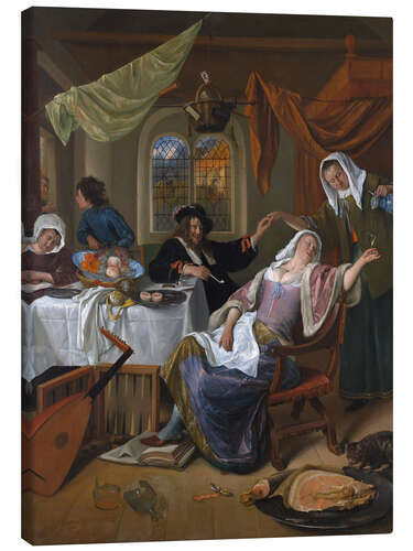 Lienzo La casa disoluta