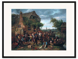 Gerahmter Kunstdruck Das Dorf Revel