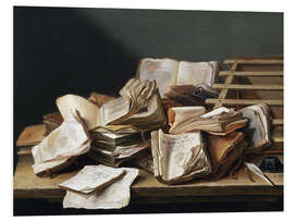 Foam board print Still Life with Books