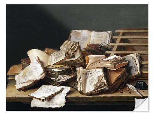 Autocolante decorativo Still Life with Books