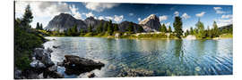 Aluminium print Dolomites - Limides lake