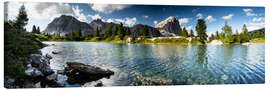 Leinwandbild Dolomiten - Lago Limides