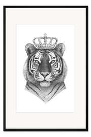Gerahmter Kunstdruck Tiger King