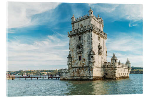 Acrylglasbild Belem-Turm von St. Vincent (Torre de Belem) in Lissabon