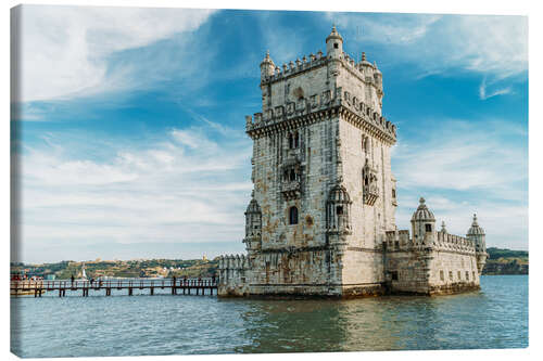 Quadro em tela Belem Tower of Saint Vincent (Torre de Belem) In Lisbon