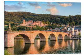 Alubild Heidelberg Alte Brücke und Schloss