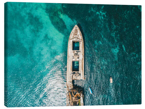 Lienzo The Shipwreck And The Ocean