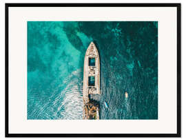 Stampa artistica con cornice The Shipwreck And The Ocean