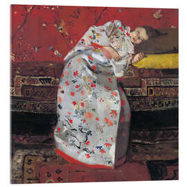Quadro em acrílico Jovem mulher com um quimono branco - Georg-Hendrik Breitner