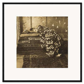 Gerahmter Kunstdruck Mädchen in einem Kimono