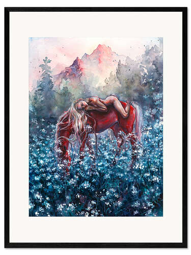 Gerahmter Kunstdruck Epona