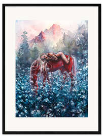 Ingelijste kunstdruk Epona