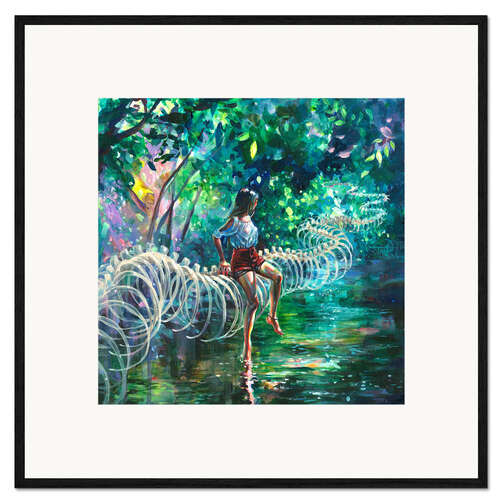Stampa artistica con cornice Dopamine Jungle