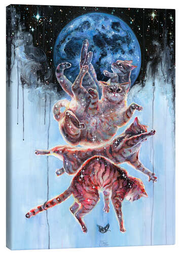 Canvas print Cats reflex
