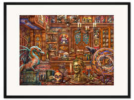 Gerahmter Kunstdruck Herr Curios magisches Warenhaus II