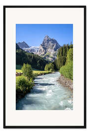 Gerahmter Kunstdruck Berner Oberland Schweiz
