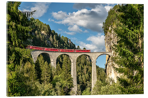 Acrylic print Landwasser Viaduct Glacier Express