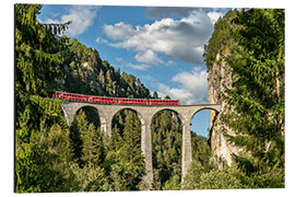 Aluminium print Landwasser Viaduct Glacier Express