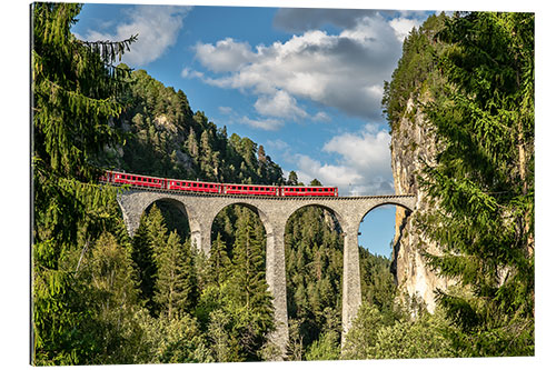 Tableau en plexi-alu Viaduc de Landwasser, Glacier express