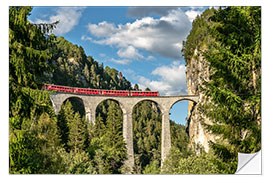 Wall sticker Landwasser Viaduct Glacier Express