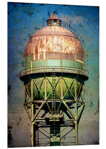 Foam board print water tower