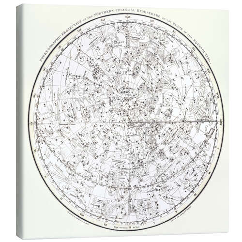 Canvas print Northern celestial hemisphere